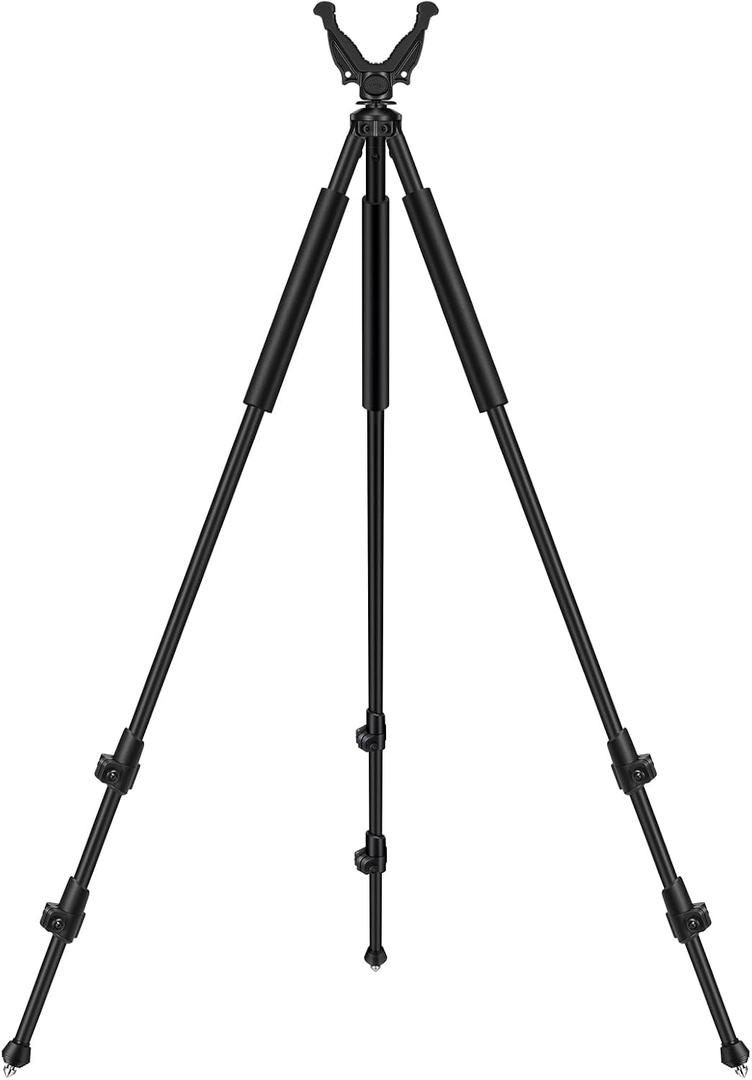 CVLIFE Shooting Tripod with 360- V Yoke Rest for Hunting Rifles