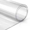 VViViD 20mil Premium Crystal Clear Multi-Purpose Heavy-Duty Vinyl Fabric Tablecloth Protective Cover (9ft x 54 Inch)