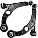 2PCS Front Lower Control Arm with Ball Joint, Driver & Passenger Side for Chrysler 200 2015‑2017, for Dodge Dart 2013‑2016, OE# MS251201 MS251202