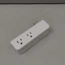 Surge Protector Outlet Extender - with Rotating Plug, 6 AC Multi Plug Outlet with 4 USB Ports (2 USB C), 1800J Wall Charger, 3-Sided Power Strip with Spaced Outlet Splitter for Home, Office, Travel (White)