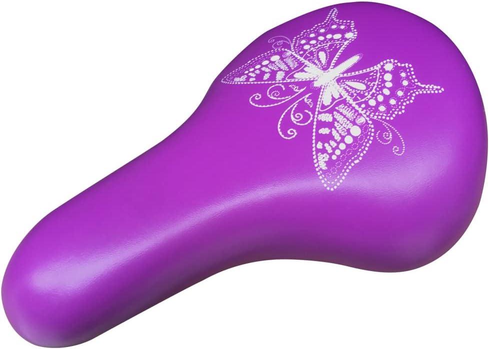 Kids Bike Saddle for 14 16 18 20 24 Inch Child Seat Children Seat for Boys Girls Bicycles (Purple)