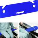 YHK Transfer Board and Slide Board, Plastic Slide Board for Transferring, Slide Assist Device for Seniors Transfer to Wheelchair, Bed, Toilet, Car, 30"*7.9"*0.55", Hold up to 440 lbs, Blue