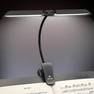 Vekkia 96 Led Rechargeable Music Stand Light - Folding Clip On Piano Lamp, Portable Professional with 5 Brightness3 Color Temperature for Grand Piano and Book Reading