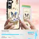 Shorogyt for Galaxy A15 5G Cute Kawaii Leather Phone Case - Compatible with Magsafe Wallet Magnetic Credit Card Holder Fashion Butterfly Design Phone Cover for Women Girls, Fits 7 Cards