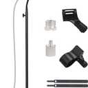 Microphone Stand, Gooseneck Mic Stand Floor for Singing Height Adjustable from 36" to 66" with Heavy Duty Base for Samson Q2U Fifine AM8 Blue Yeti Elgato AT2020 AT2040