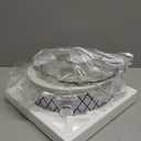 Crock-Pot Small 2.5 Quart Casserole Slow Cooker in White/Blue, Enjoy Eye-Catching Quick Meals, Durable and Compact