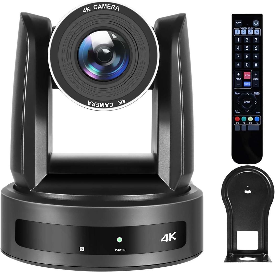 4K PTZ Camera,20X PTZ Camera,4KP30 IP Streaming Output with HDMI,3G-SDI,USB 3.0 for Conferencing, Church and Schools.(SDI+HDMI+USB3.0+IP, 20X)