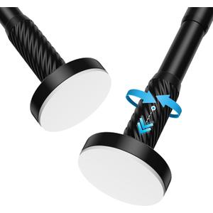 Shower Curtain Rod Bathroom Tension Rods 32 To 90 Inch Tension Curtain Rod Matte Black Shower Curtain Rod No Drill Spring Tension Rod,Rust Proof Anti Slip