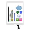 Zentop for White iPad Air 2 2nd Generation Touch Screen Digitizer Glass Replacement Modle A1566 1567 with Adhesive+Tool Repair Kit (Only for Professional Person,Not Include LCD)