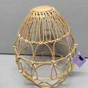 Metal Rattan Woven Egg 9.8 in