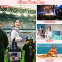 Fammart Clear Bag for Stadium Events, 12x6x12 Jelly Tote Bag for Women with Zipper for Beach Sports Concerts Work