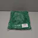 Wenrine Womens 3/4 Sleeve Mini Dress Casual V Neck Collared Textured Loose Fall A Line Argyle Dresses with Pockets (Green)