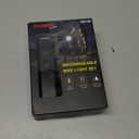 2025 New Bike Lights for Night Riding, Aluminum 1200 Lumens Rechargeable Super Bright Bicycle Headlight and Back Taillight, Waterproof LED Display 6+4 Modes Bicycle Lights Sets (Black)