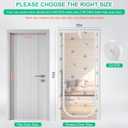 Reinforced Cat Screen Door, Fits Door Size 32" x 80", Pets Proof Screen Door with Zipper Closure, Durable Cat Resistant Screen Door Mesh for Living Room, Bedroom, White, 35'' W x 83'' H