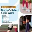 Doctor's Select 2 Pairs Copper Calf Compression Sleeve - Leg Compression Sleeves for Women & Men, Shin Splint Relief (3X-Large)