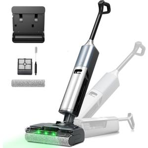 Wet Dry Vacuum Cleaner, 45kPa Vacuum Mop All in One, Mop Vacuum Cleaner for Hard Floor Cordless Vacuum Mop Combo with Self-Cleaning,75 Mins Runtime, Anti-Tangle, LED Light,180 Lay-Flat,Self Propelled