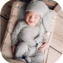 Vemonllas Newborn Photography Props Boy Girl Newborn Baby Photoshoot Outfits Footed Romper Sleepy Cap Infant Photo Posing Set