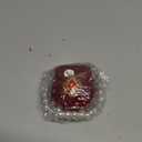 SUPERFINDINGS Pearl Wedding Dog Collar with Ring Box Cat Collar Red Velvet Ring Box Wedding Ring Holder with Pet Collar Rhinestone Couple Ring Bearer Box for Proposal Engagement Wedding 13inch