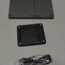 Samsers Foldable Bluetooth Keyboard with Touchpad, Portable Wireless Keyboard with Stand Holder, Rechargeable Full Size Ultra Slim Pocket Folding Keyboards for Android Windows IOS Tablet & LaptopGray