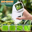 Microscope for Kids, 1000X 1080P Pocket Kids Microscope Handheld - [2026] Digital Mini Microscopes for Kids 8-12, STEM Toys Educational Science Kits for Kids 5-7, Ideal Birthday for Boys, Girls
