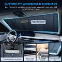 TATMAKLOONG Windshield Sun Shade for Le-xus GX550 GX 550 2024-2026 Foldable