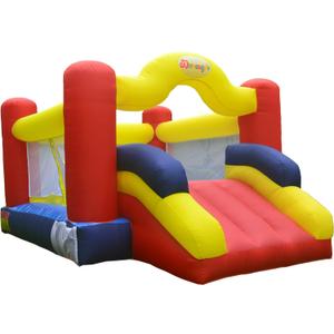 Bounce House, Inflatable Bouncer with Air Blower and Slide, Family Backyard Bouncy Castle with Dart Ball Game, Bouncy House for Kids, 12 ft x 9 ft x 7 ft H