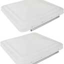 labwork 2 Packs 14 Inches Roof Ventilation Cover Replacement for Ventilation Cover - White
