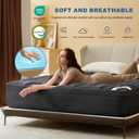 Bedlore Full Mattress Topper Dual Layer 4-Inch Memory Foam Mattress Topper