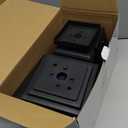 Davinci Lighting Edison Solar Outdoor Post Cap Lights - 4x4 5x5 6x6 - Bright LED Light for Fence Deck Garden or Patio Posts - Slate Black (2 Pack)