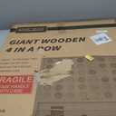 SPORT BEATS Giant Wooden 4 in a Row Game with Folding Catch Tray | Patented Wall Mountable Outdoor & Backyard Game | Includes Carry Bag, Detachable Legs