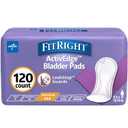 FitRight Incontinence Bladder Control Pads, Maximum Absorbency, 5.5" x 13.75", 10 Count (Pack of 12)