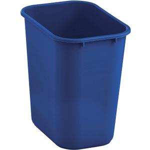 Rubbermaid Commercial Medium Wastebasket, 28 Quart - Blue (7 Gallon)