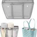 OUTXE Beach Bag Organizer Inserts Compatible with Large Simple Modern Bag Accessories, Lightweight Mesh Insert Divider Pouch for L Simple Modern Bag, Fits Travel, Pool, Boat, Sports