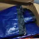 Winter Pool Cover 18 ft Round for Above Ground | Extra Thick & Durable Above-Ground Pool Cover | Sapphire Series of Premium Cold- and UV-Resistant Pool Cover | by Yankee Pool Pillow (Blue)