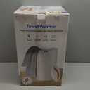 Towel Warmer, 20L Large Towel Warmers for Bathroom, Towel Bucket Fits Up Two 40"X70" Oversized Towels, Bathrobes, Blankets, Towel Heater with LCD, 4 Timer Setting and Auto Shut Off(White)