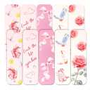 10Pcs Pink Bookmark Set for Women, 7x2in Paper Bow Rose Aesthetic Funny Bookmarks with Tassels Cute Fairy Pretty Coquette Charm Bulk Book Gifts for Book Lovers Reading Writers Students Girly