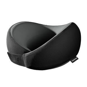 Skechers Men's Memory Foam Neck Pillow, Comfortable & Breathable Travel Pillow,Neck Pillow Airplane for Travel, Car Rides, Home, and Office Use, Ergonomic Design for Men and Women,Black