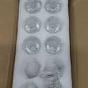 Romadedi Glass Taper Candle Holders - Set of Only 7 Clear Small Candlestick Holder Bulk, Thicker Glass Candle Sticks Set for Wedding Christmas Party Dining Table Table Centerpiece Decor