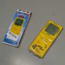 Retro Handheld Brick Game Console,Tank/Racing/Building Block Game,3.5-inch Large Screen,Built-in 23 Games (Yellow)