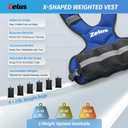 ZELUS Weighted Vest for Men and Women | 20-32lb Vest with 6 Ironsand Weights for Home Workouts | Adjustable Body Weight Vest Exercise Set for Cardio and Strength Training