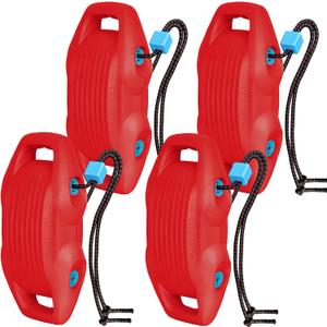 Boat Fenders Easy to Install Bumper for Docking Ideal Fender for Pontoon, Bass, Jet Ski and Fishing Boats (Red)