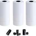 Labels for 2-Line Price Tag Gun,15000 Labeler Stickers w/ 3 Ink Rolls Kit for Date Code Pricing Tagging Maker Stamper Applicator Machine,Clothes Supplies Label for Retail Garage Sale(White)