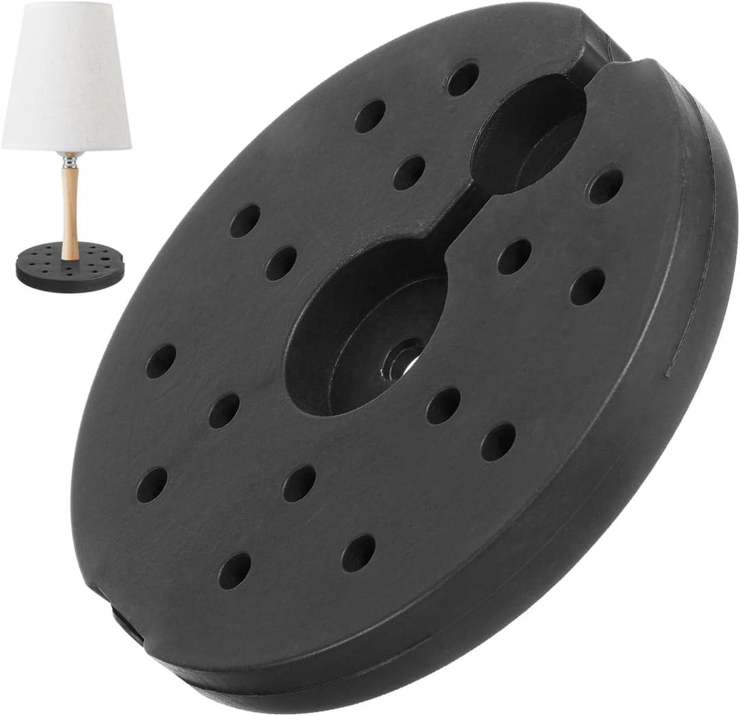 PRETYZOOM Weighted Floor Lamp Base 7.5 Inch Square Replacement Lamp Base Weight Block for Diy Desk Lighting Projects Home Office Use