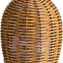 Airome Wicker Medium Rattan Essential Oil Diffuser|100 mL Humidifying Ultrasonic Aromatherapy Diffuser 8 Colorful LED Lights, Intermittent & Continual Mist, Auto Shut-Off