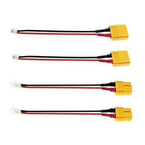 2Pairs XT60 to 2-PIN JST-PH2.0 Female Male Adapter Conversion Cable 22AWG 10cm for Furitek Tegu Lizard ESC SCX24 Battery RC Car Plane RC Toys