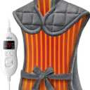 iDOO Heating Pad for Neck and Shoulder and Back, Gifts for Women Men, FSA Eligible Items only List, XXL King Size 23"x32" Heat Pad for Back Pain Relief, Extra Large Back Neck Wrap, ETL Certified (Gray 24"x33")