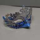 Hoshin Masquerade Mask, Mardi Gras Deecorations Venetian Masks for Womens (Blue & Silver)