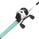 Zebco Roam Telescopic Fishing Rod and Spinning or Spincast Fishing Reel Combo, Durable 6-Foot Fiberglass Rod with ComfortGrip Handle, Pre-spooled with Zebco Cajun Fishing Line, 30