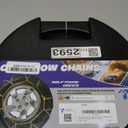 Snow-Chains Auto Fixing 1 Min Quick Fit Easy Installation Tire-Chains, Portable Reusable Universal Emergency Tire Traction Chain for Passenger Car, Pickup Trucks and SUV - Set of 2 (HKN-80)