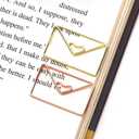 100PCS Envelope Shape Paper Clips Metal Funny Bookmarks Decorative Paper Clamps for School Office Home (Gold)